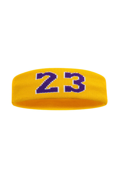 Choice Nr23--Yellow Loogdeel 1PCS Sports Headband High Elastic Antiperspirant Sweatband Basketball Tennis A