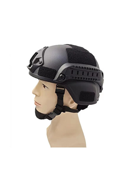 Choice خوذة MICH التكتيكية السوداء مع نظام سكة سريع الفك لحماية الرأس أثناء ا...