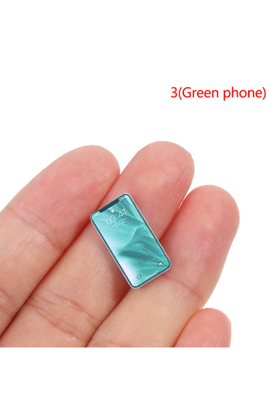 Choice نموذج هاتف محمول صغير على شكل بيت دمية بمقياس 1:12 لتزيين بيت الدمية