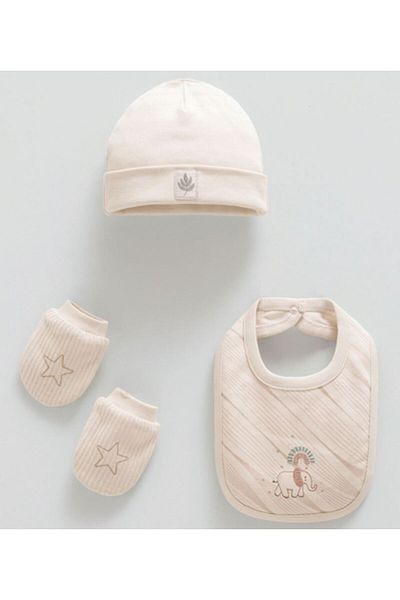 Caramell Incibaby 100% Cotton Set of 3 (Hat, Apron, Gloves)