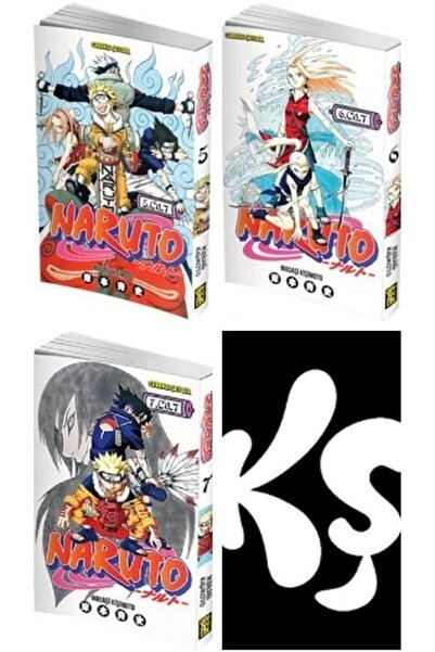Gerekli Şeyler Yayıncılık Naruto 5-6-7 manga seti (3 kitap) AYRAÇ HEDİYELİ