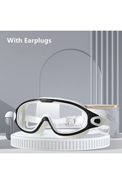 Choice نظارات سباحة وغوص من السيليكون بإطار كبير وواسع الرؤية ومضادة للماء وم...