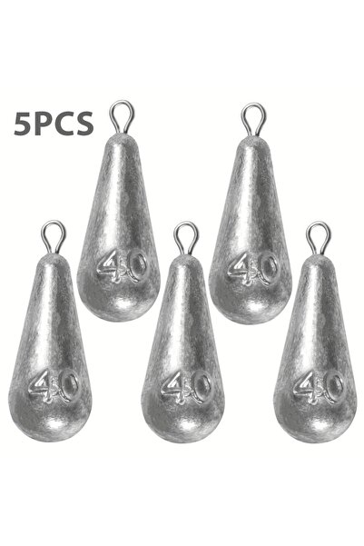 Choice 5 قطع من أوزان الصيد، 40 جم - 1.41 أونصة، 10 أحجام من أوزان الصيد على ...