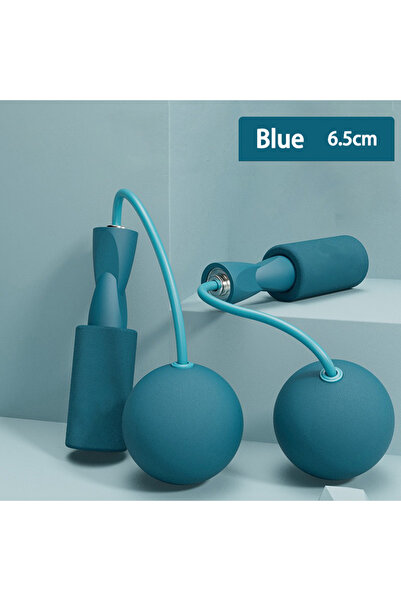 Choice Blue-6.5CM 1pc Heavy Cordless Skipping Rope, Fitness Jump Rope With Bi...