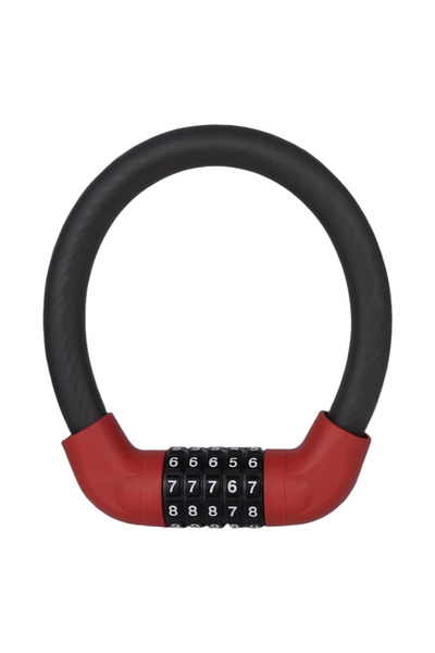 Choice قفل كابل دراجة كهربائية أحمر مضاد للسرقة وقفل دراجة مقاوم للماء وقفل م...