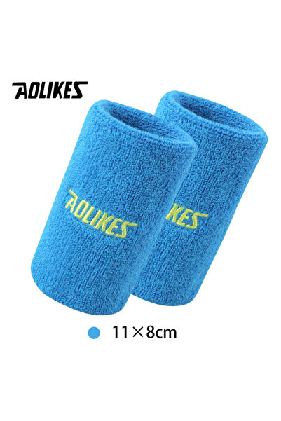 Aolikes 11 سم - سوار معصم رياضي أزرق سماوي، مناسب للتنس والكرة الطائرة والتما...