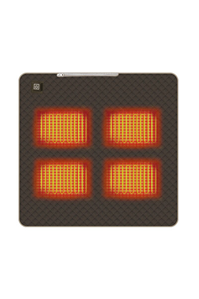 Choice كرسي تخييم بني داكن S 4 مناطق مدفأة وسادة تدفئة سميكة وسادة تدفئة من ا...