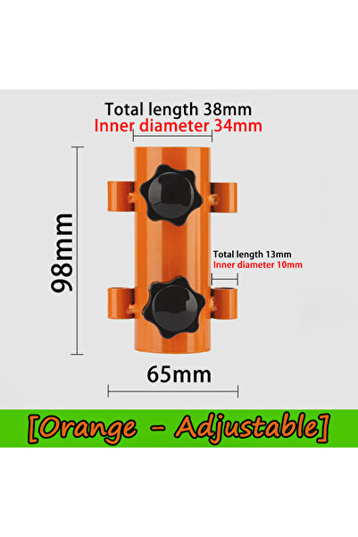 Choice حامل عمود مظلة قابل للتعديل للتخييم في الهواء الطلق باللون البرتقالي، ...