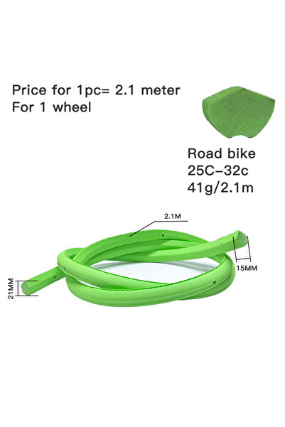 Choice 2.1 متر لإطارات الدراجات الهوائية بدون أنابيب مقاس 25-32c، بطانة هواء ...