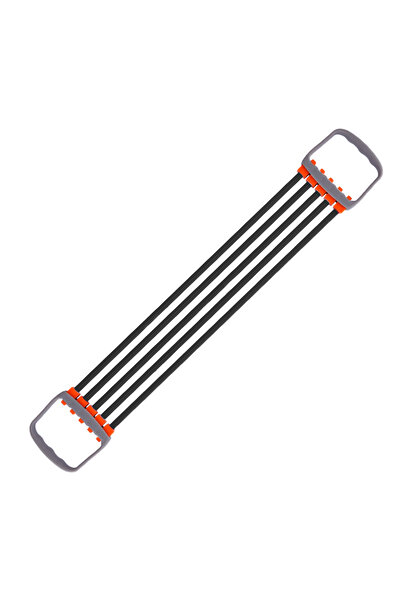 Choice مجموعة تمارين الجسم الكاملة باللون الأسود - موسع الصدر مع 5 أشرطة مقاومة قابلة للإزالة لتمارين البيلاتس والضغط