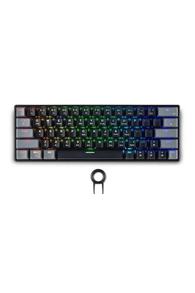 Spartan Gear Ασύρματο πληκτρολόγιο παιχνιδιών Spartan Gear Pegasus 2 RGB, μαύρο/γκρι