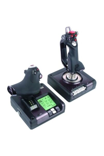 Saitek Joystick și accelerație cu butoane și comutatoare multiple X52 Pro