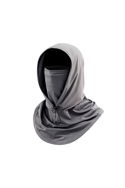 Choice Dark Grey Outdoor sports sun protection mask hat all-in-one summer fis...
