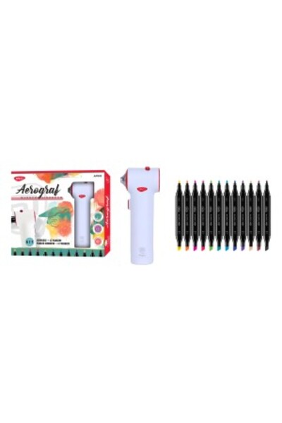 daço Airbrush Marker Sprayer, Material Plastic, 12 Markers Included