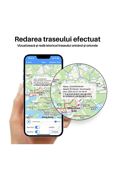 SpectrumPoint GPS Tracker for car, motorcycle, scooter, Real-time tracking, 4G technology, Black