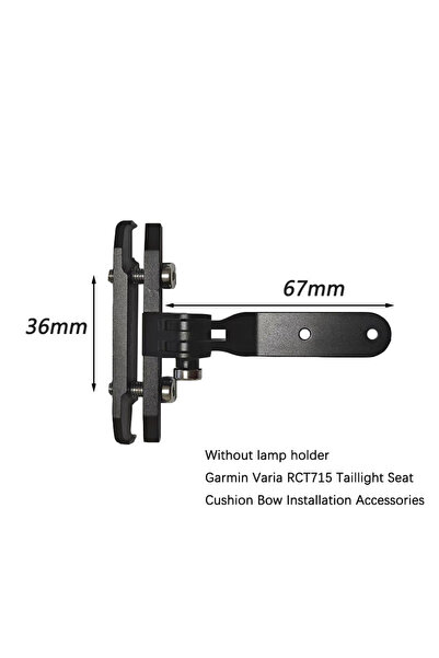 Choice حامل مصباح لـ Varia RCT715 وسادة ضوء الذيل للرادار محول Gopro وسادة مق...