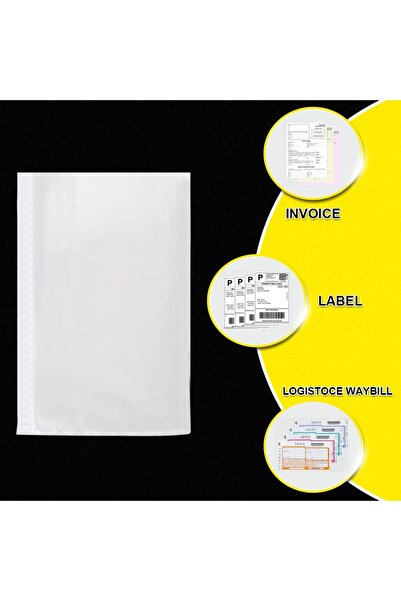 Choice 15x22cm 100PCS 100PCS Transparent Envelope Clear With Packing List Enclosed Printing Pouch Envelope