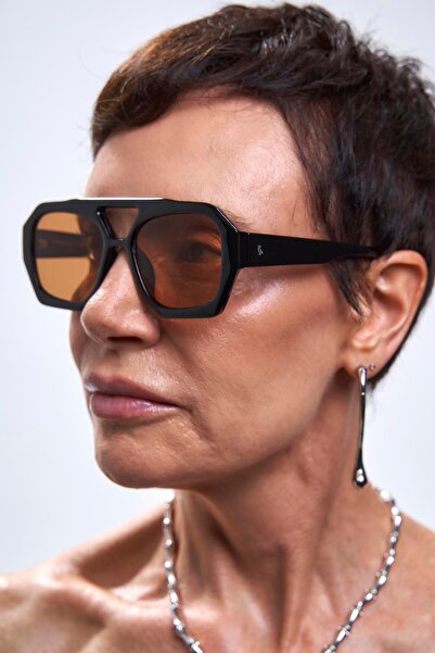 Bilge Karga Kaitlyn Black Brown Sunglasses