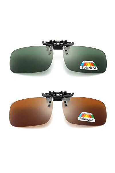 Choice نظارات شمسية مستقطبة S باللون الأخضر والبني، عدسات رمادية بأربعة ألوان...