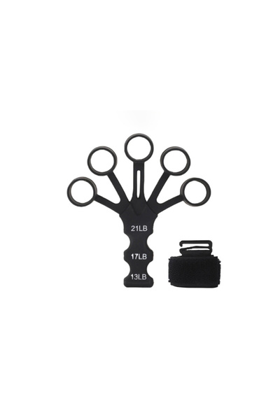 Choice جهاز تدريب أصابع جديد من السيليكون باللون الأسود، جهاز تمديد معصم بخمس...