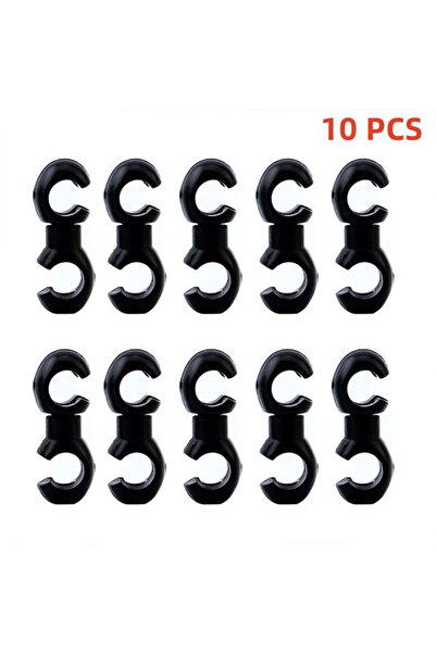 Choice ملحقات دراجة جبلية سوداء مكونة من 10 قطع مزودة بمشبك مركزي من نوع الأص...