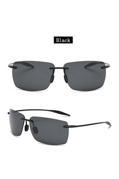 Choice JY8206-C1 نظارات شمسية رياضية كلاسيكية بدون إطار مستقطبة للرجال والنسا...