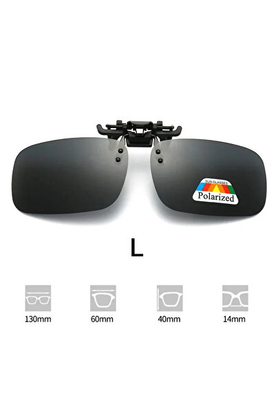 Choice مشبك نظارات شمسية مستقطبة أسود كبير × 1 قطعة مشبك نظارات للقيادة والرؤ...