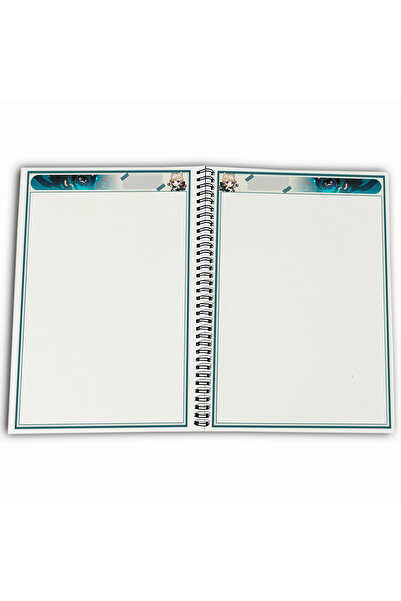 Define Moyas دفتر مدرسي من Genshin Impact Lynette بدون خطوط مقاس A4، 72 ورقة، موديل 1