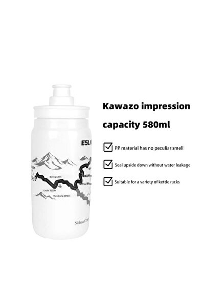 Choice White Portable 580ML Cycling Water Bottle Ultralight Food Grade PP5 Road Bicycle Bottle Unique Patte