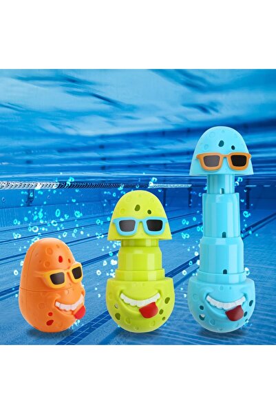 Choice 3 قطع من بيض المهرج، 3 قطع من بيض المهرج، ألعاب غوص في حمام السباحة، بيض لطيف، عصي غوص، ألعاب غوص في حمام السباحة