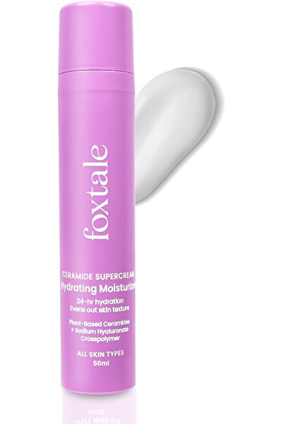 Foxtale 5x Hydrating Ceramide Moisturizer for Face | Micro Hyaluronic Acid & ...