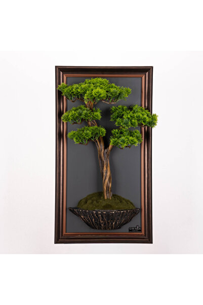 Omnia Concept Bonsai Tablaeu - 7D - Mdf Plaka Üzerinde Çerçeveli 3 Boyutlu Ya...