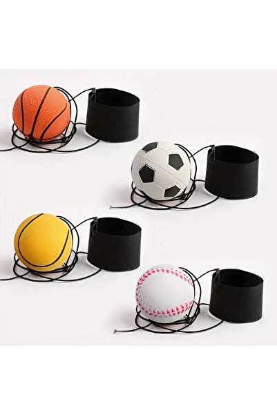 Choice مجموعة أساور معصم رياضية بألوان عشوائية مكونة من 4 قطع لكرة السلة والب...