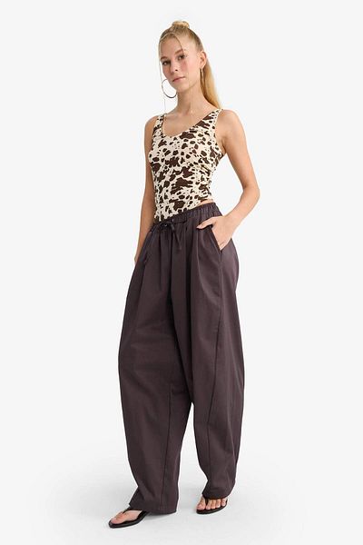 DeFacto Coool Baggy Fit Normal Waist Gabardine Trousers F7809Ax25Au