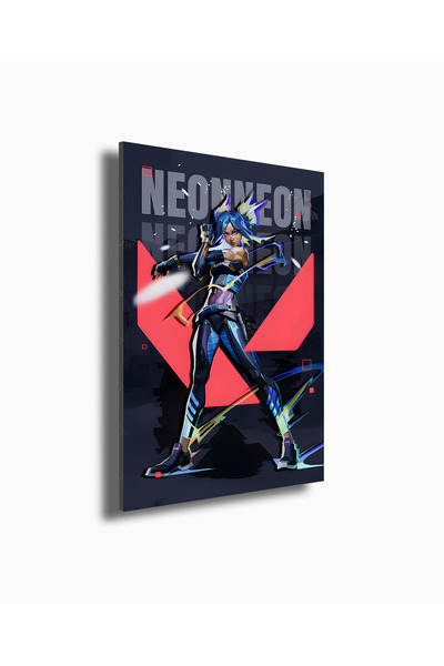 EFSA Games Valorant Oyun Karakteri Neon Pleksi UV Baskı Çerçeve Tablo 20x30 ve 30x45