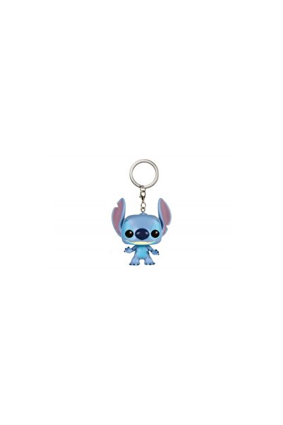 Funko Figurina breloc, POP Pocket, Stitch, Vinil, Albastru