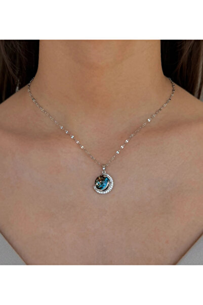 Ervalina Steel Planet Necklace