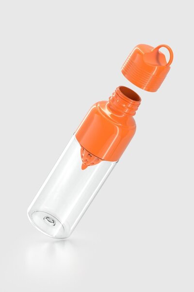 Renga Moon 600 ml Tritan Squeezer Detox Bottle 911028 Orange
