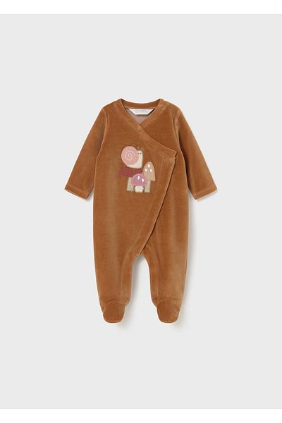 MAYORAL Newborn 2 Pcs Velvet Jumpsuit Set
