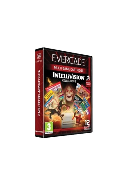 EVERCADE Cartuș multi-joc, #26, Intellivision Collection 2, 12 în 1, Retro