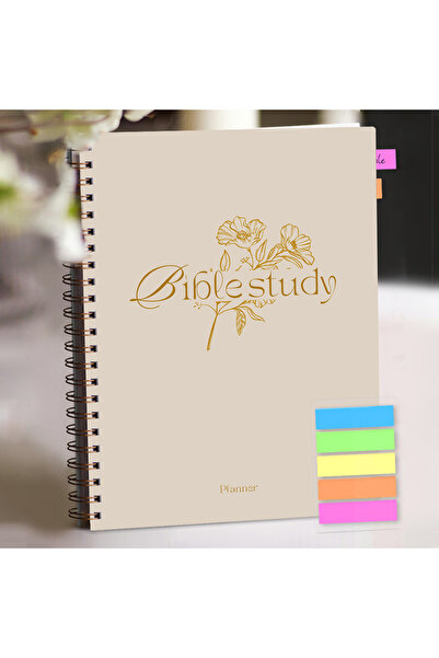 Choice مجلة دراسة الكتاب المقدس اليومية باللون الوردي - لوازم دراسة الكتاب المقدس من طريقة S.O.A.P، دفتر ملاحظات الكنيسة للرجال