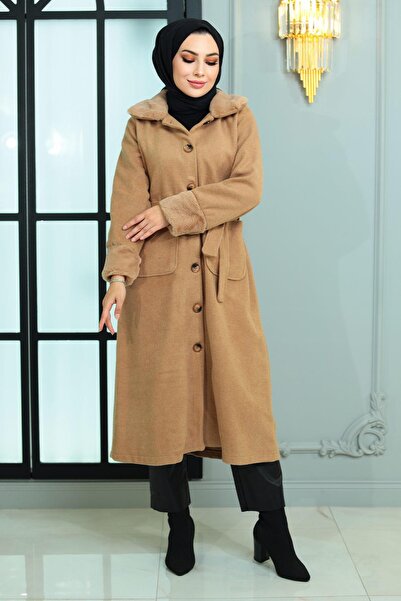 Missvalle Γούνινο παλτό με λεπτομέρειες Kachet Mink 19175