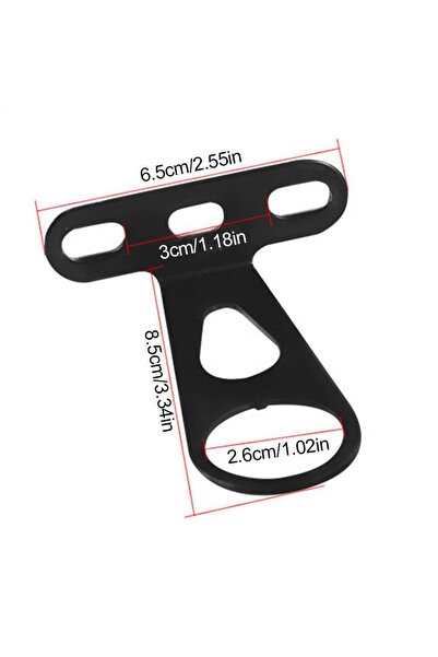 Choice دعامة سلة الدراجة السوداء، دعامة المصباح الأمامي والخلفي، ملحق تثبيت س...