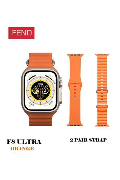 FEND F8 Smart Watch Ultra Full Screen HD Display with Two Strap and Bluetooth NFC GPS for Men and Wo