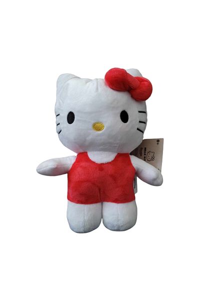 Hello Kitty Hello Kitty plush toy, white with red, height 30 cm