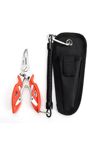 Choice قطعة واحدة من كماشة صيد السمك البرتقالية الخارجية، وقواطع الخطوط، وخطا...