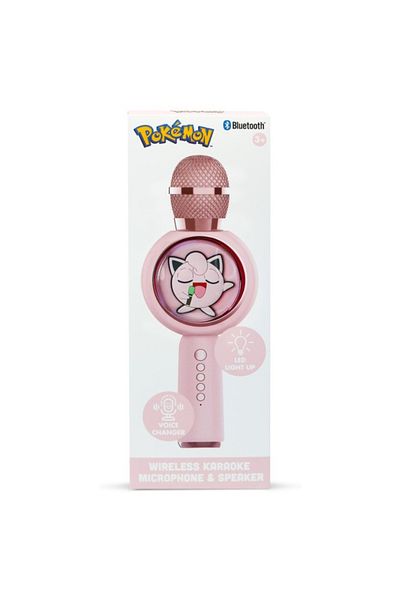 OTL Karaoke Microphone Pokemon Jiggly Puff, pink, bluetooth, 2-in-1, 1200mAh