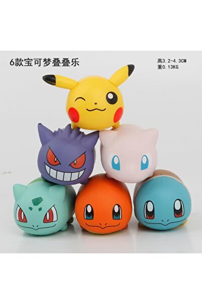 BANDAI بدون صندوق 01 6 قطع/مجموعة بوكيمون لطيف ميو بيكاتشو جينجار تشارماندر س...