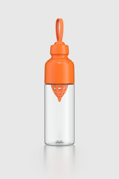 Renga Felix 600 ml Tritan Detox Water Bottle with Juicer 911029 Orange
