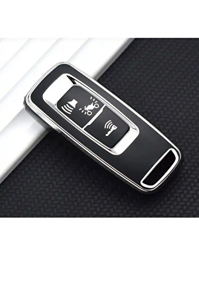 ŞENYILDIZ AKSESUAR Honda Pcx 2021 and 2025+ Model Compatible Key Case Black/S...